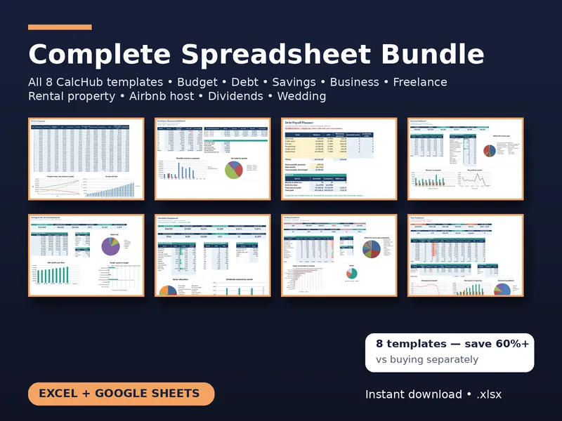 CalcHub Complete Bundle (All 8 Templates) preview